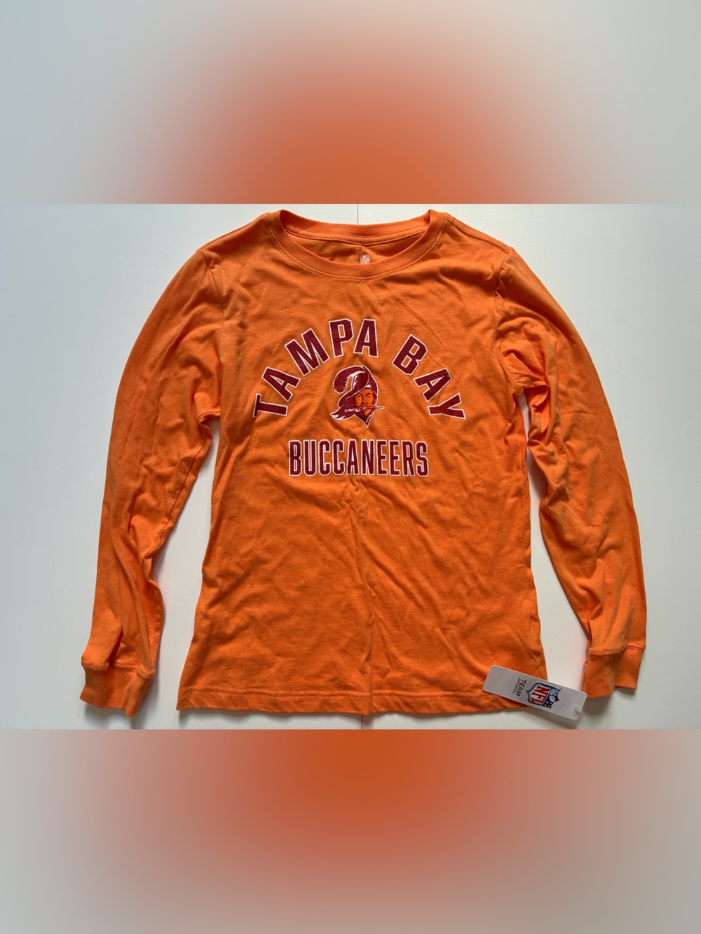 Tampa Bay Buccaneers Orange Long-Sleeve Womens Shirt - Large - NWT